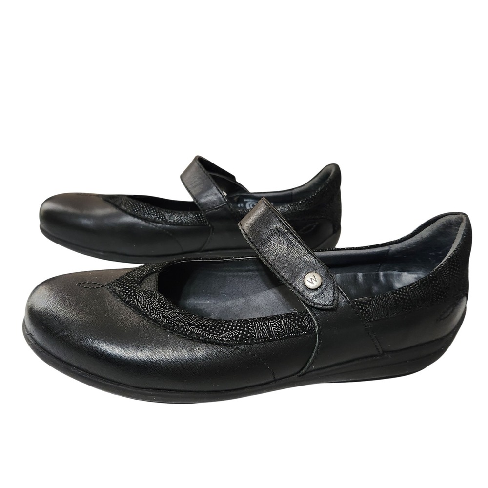 Wolky Women's Morris Mary Jane Size EU 40 US 9 Black‎ Comfort Leather